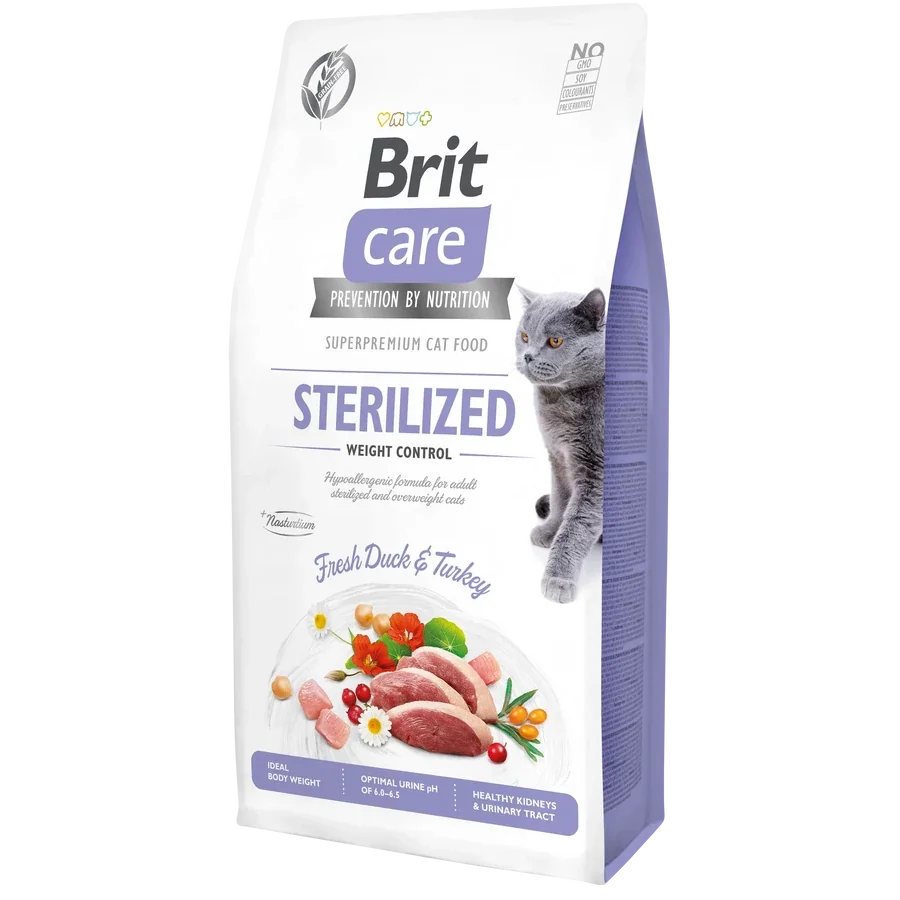 Brit Care Sterilized Weight Control Kacsa & Pulyka 1kg