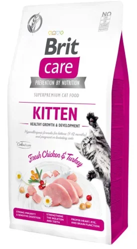 Brit Care Cat KITTEN CSIRKE & PULYKA 1kg