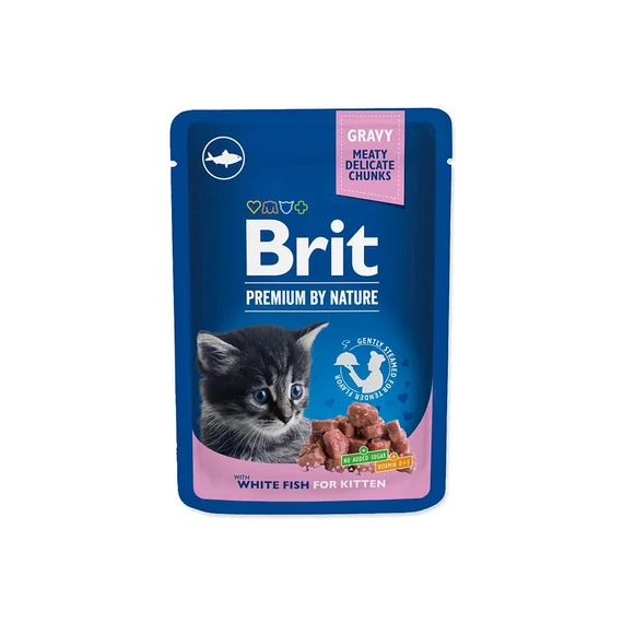 Brit Premium Cat Gravy KITTEN FEHÉR HAL