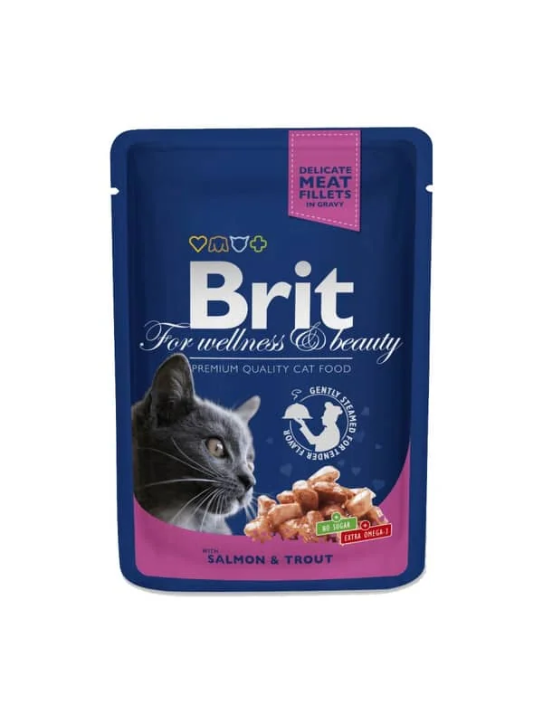 Brit Premium macska nedves eledel lazac pisztáng