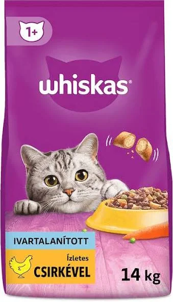 Whiskas ivartalanított macskatáp csirkés 1kg