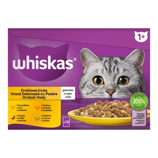 Whiskas alutasakos 12x85g szárnyas