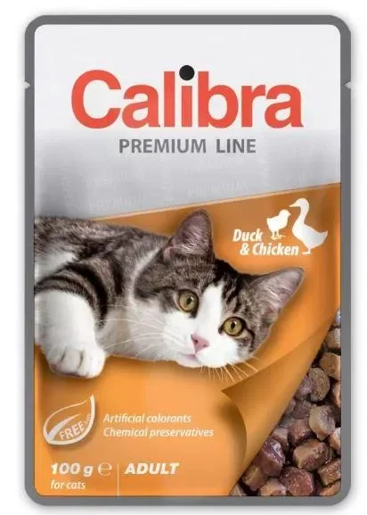 Calibra Premium Line 100g duck and chicken Adult