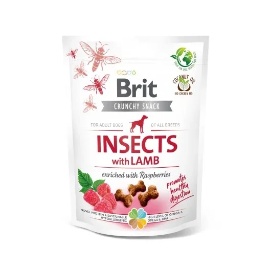 Brit Care Crunchy Snack Insects with Lamb and Raspberries