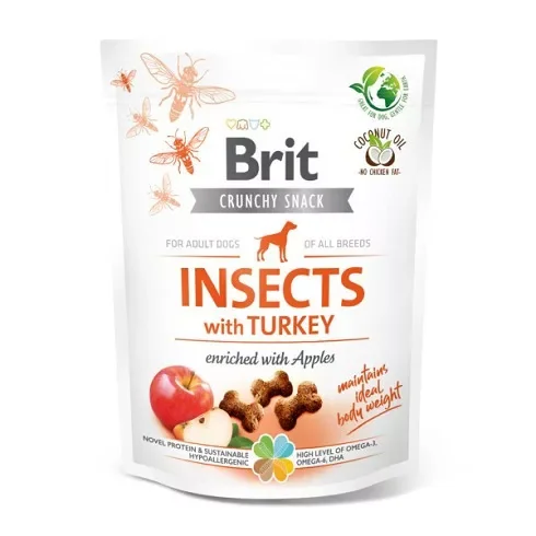 Brit Care Crunchy Snack Insects with Turkey and Apples