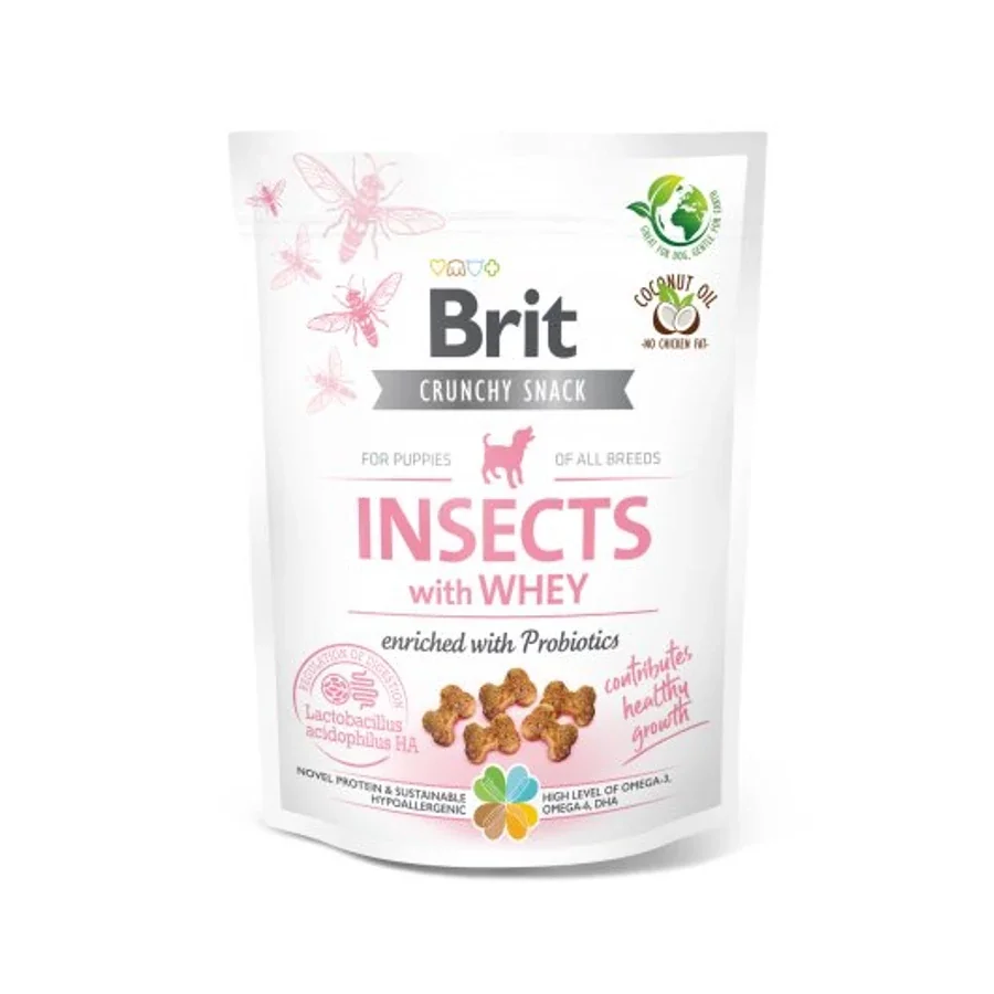 Brit Care Crunchy Snack Puppy Insects with Whey and Probiotics