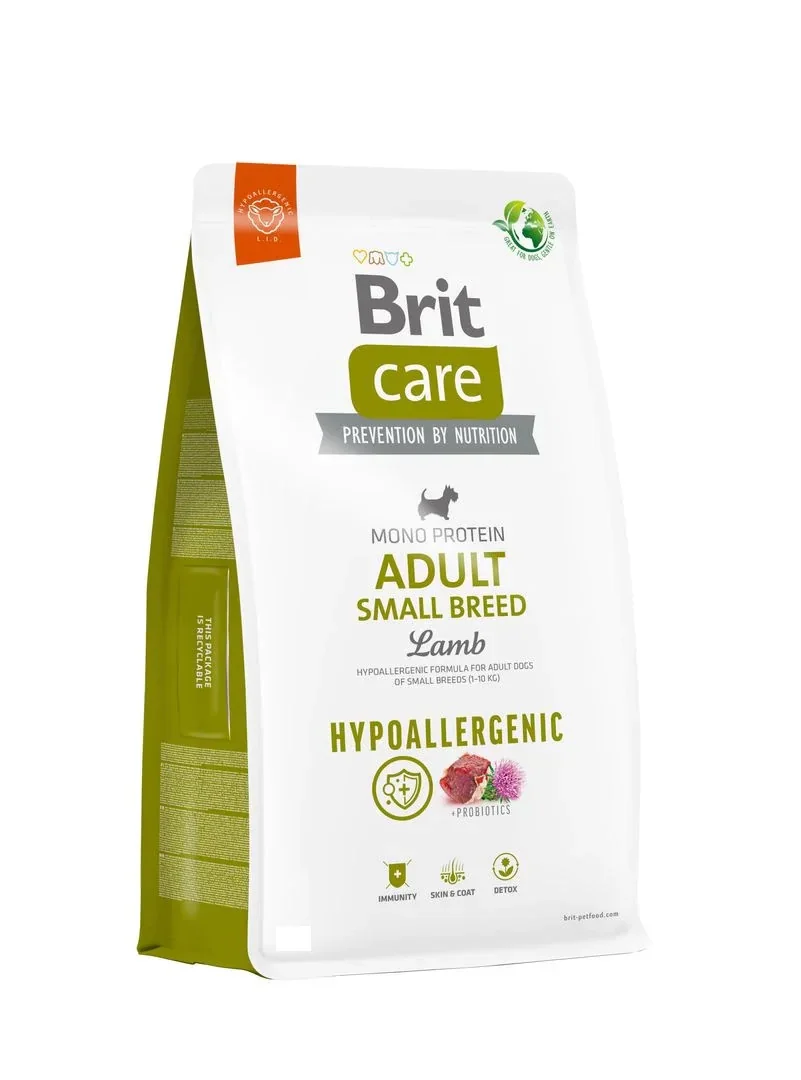 Brit Care Hipoallergén Adult Small Breed Bárány & Rizs 1kg