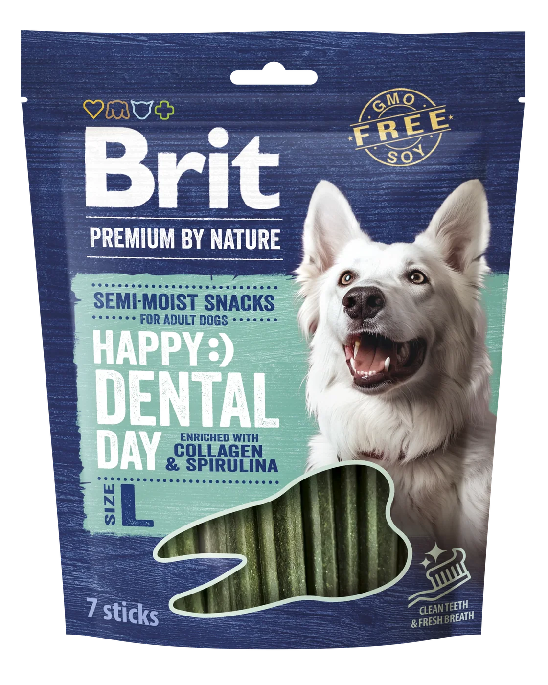 BRIT Premium by Nature fogtisztító jutalomfalat nagy méretű kutyáknak