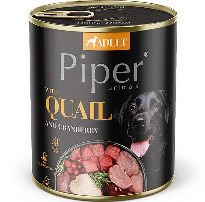 Piper fürj tőzegáfonya Nedves Kutyatáp 400g