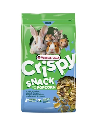 VERSELE-LAGA Crispy Snack with Popcorn - popcornos falatok nyulak és rágcsálók számára